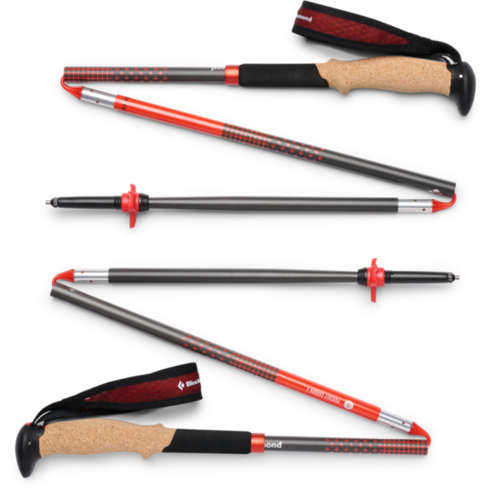 Black Diamond Treckingstöcke Pursuit Carbon Z Fitnessgerät, anthrazit/orange, 1