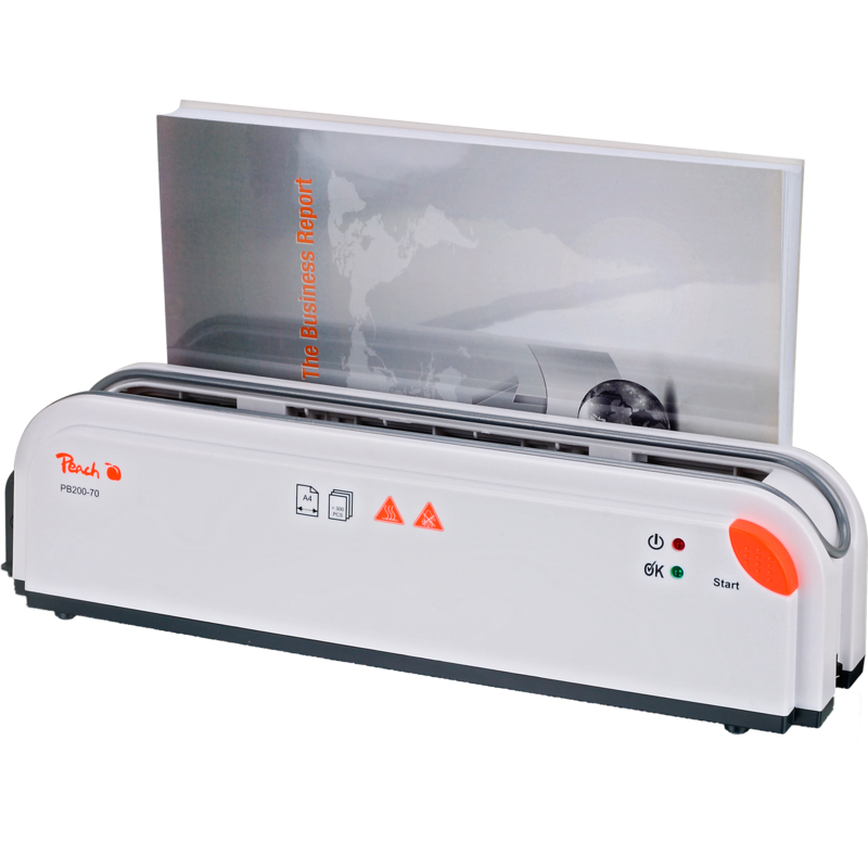 Peach A4 Thermobinder PB200-70 Bindegerät, weiß/orange