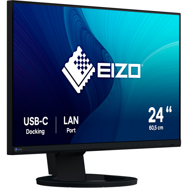 EIZO FlexScan EV2490-BK LED-Monitor, schwarz, FullHD, 60 Hz, USB-C, IPS