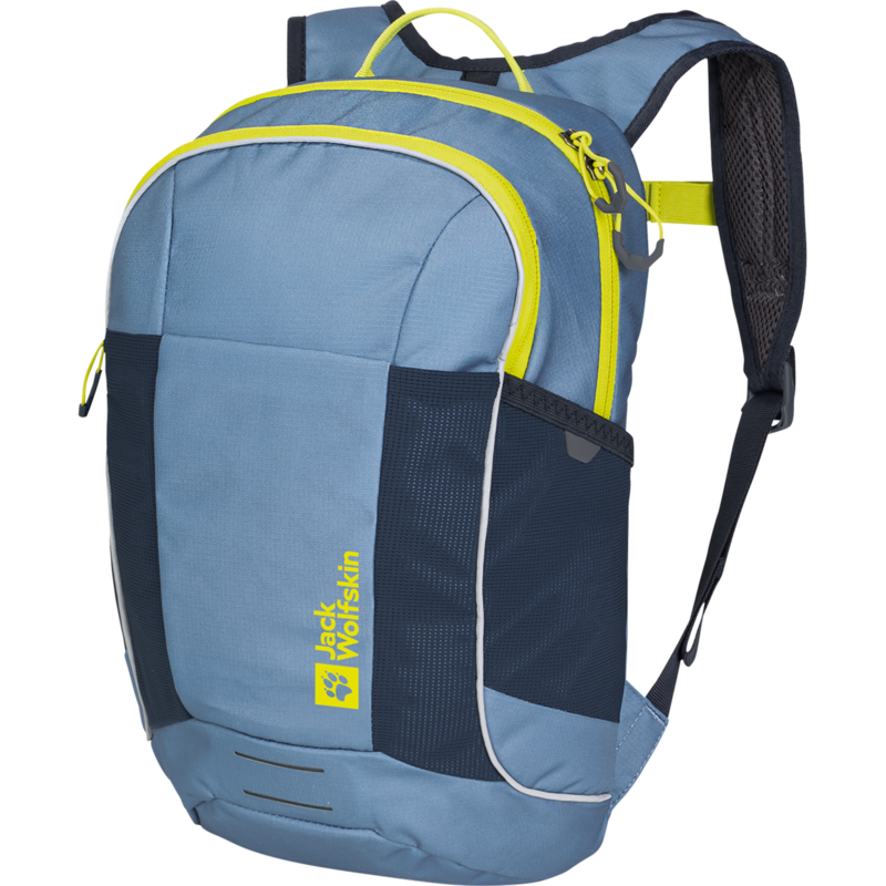 Jack Wolfskin KIDS MOAB JAM Rucksack, blau/neon-gelb, 12 Liter