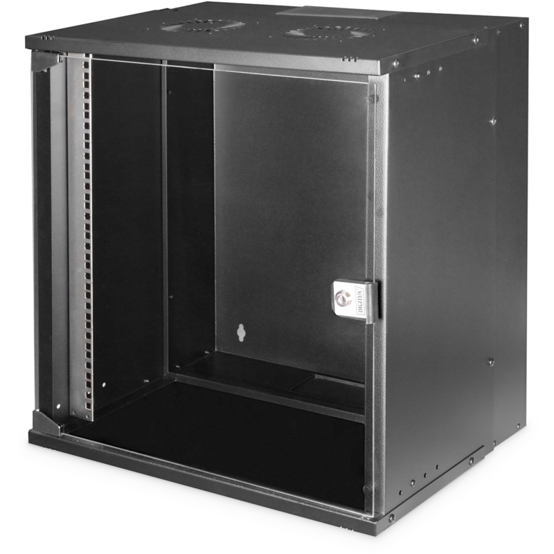 Digitus Wandgehäuse SOHO PRO IT-Schrank, schwarz, 12 Höheneinheiten