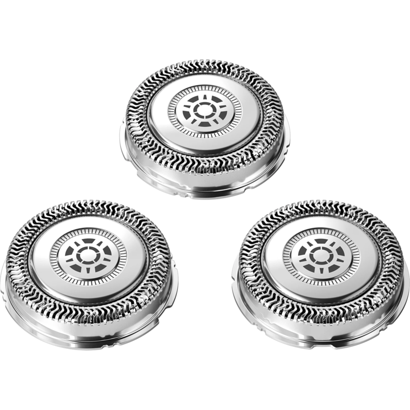 Philips Ersatzscherkopf Serie 5000 & 7000 Scherkopf, silber, Modell: SH71/50