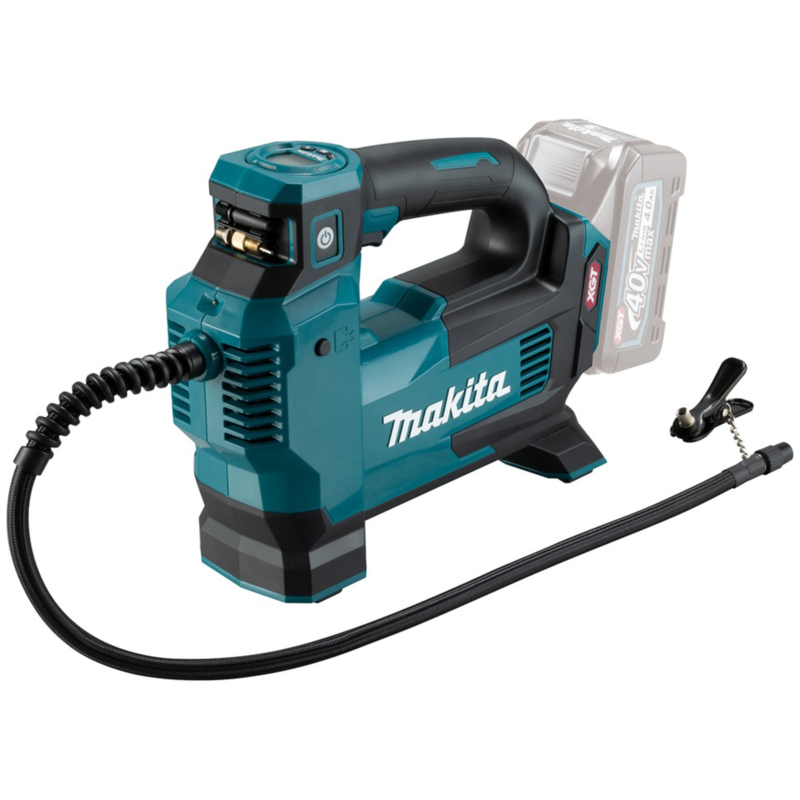 Makita Akku-Kompressor MP001GZ XGT, 40Volt Luftpumpe, blau/schwarz, ohne Akku