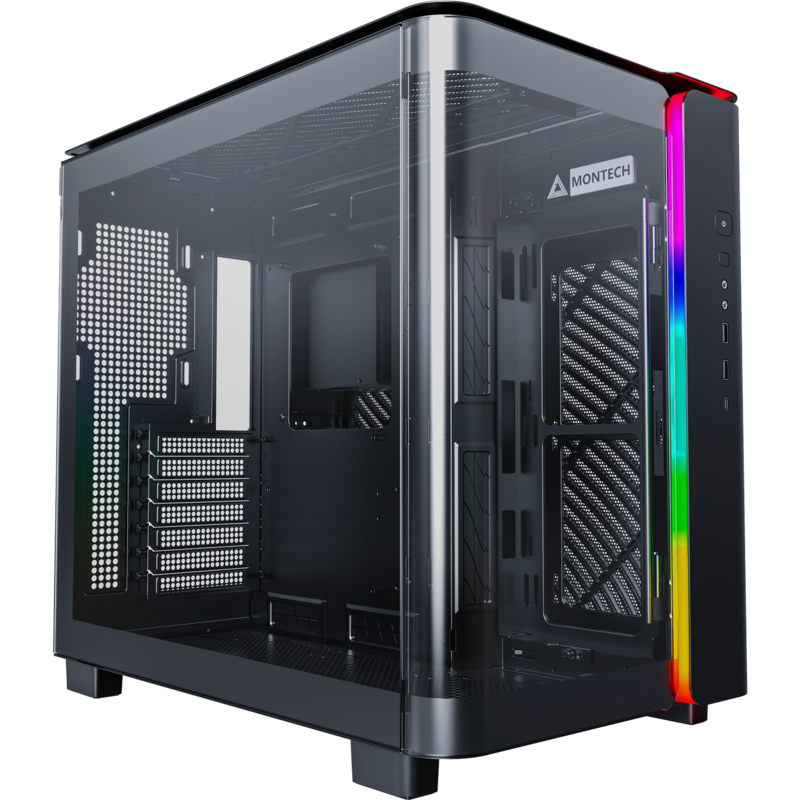 Montech KING 95 Tower-Gehäuse, schwarz, Tempered Glass x 2