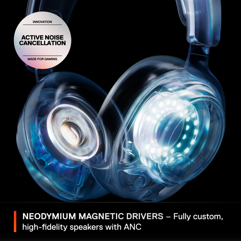 SteelSeries Arctis Nova Pro Wireless P Gaming-Headset, weiß, ANC, USB-C, Klinke, Gebraucht