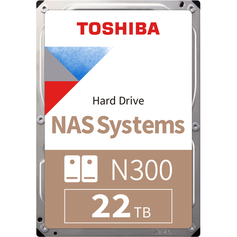 Toshiba N300 22 TB Festplatte, SATA 6 Gb/s, 3,5"