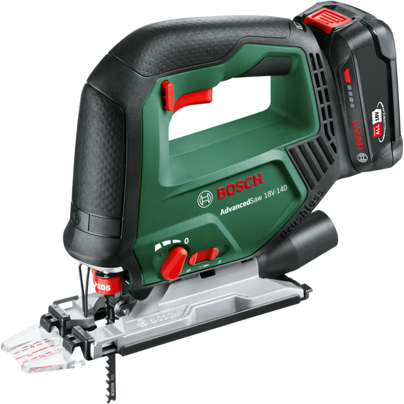 Bosch Heimwerken & Garten Akku-Stichsäge AdvancedSaw 18V-140, grün, ohne Akku