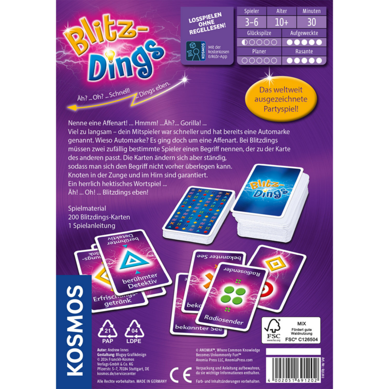 Kosmos Blitzdings Partyspiel