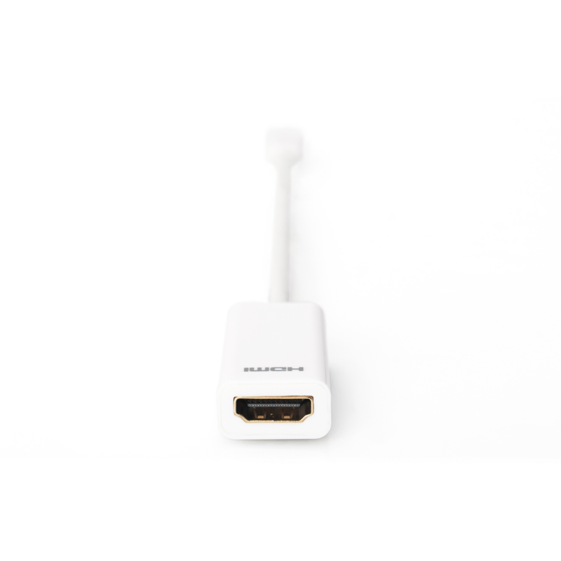Digitus Mini DisplayPort auf HDMI Adapter / Konverter, weiß, HDMI, DP 1.1a, DP++