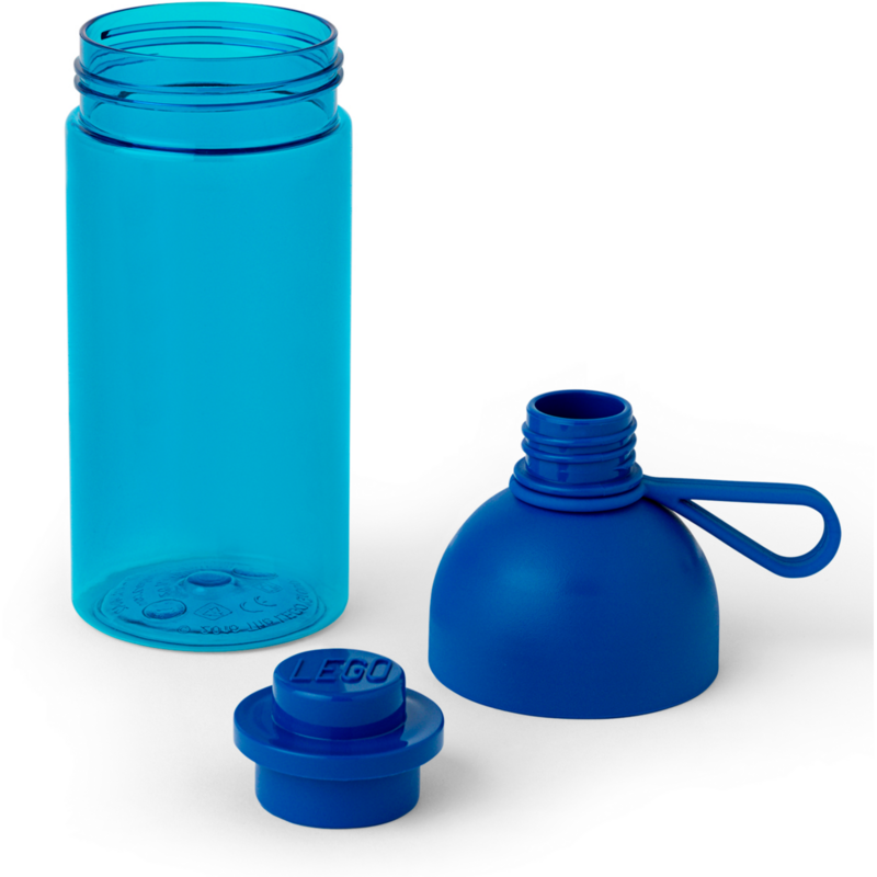 Room Copenhagen LEGO Trinkflasche 0,5 Liter, blau/transparent