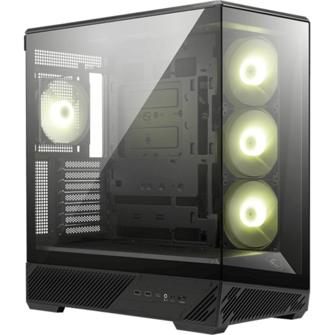 MSI MAG PANO 130R PZ Tower-Gehäuse, schwarz, Panoramaglas