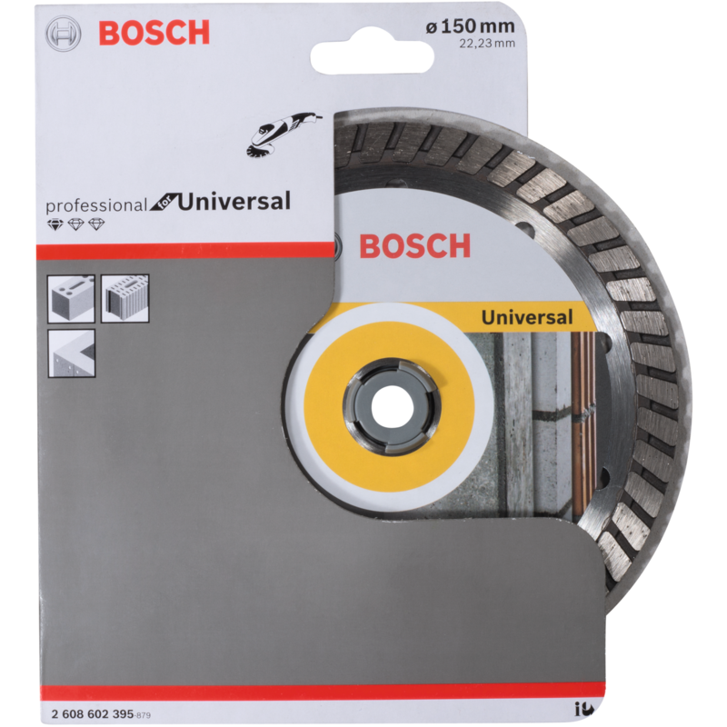 Bosch Professional Diamanttrennscheibe Standard for Universal Turbo, Ø 150mm