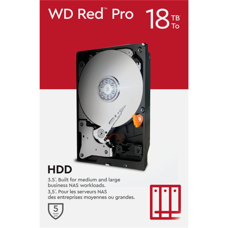 WD Red Pro 18 TB Festplatte, SATA 6 Gb/s, 3,5"