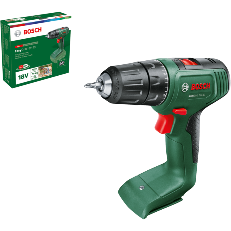 Bosch Heimwerken & Garten Akku-Bohrschrauber EasyDrill 18V-40, grün/schwarz