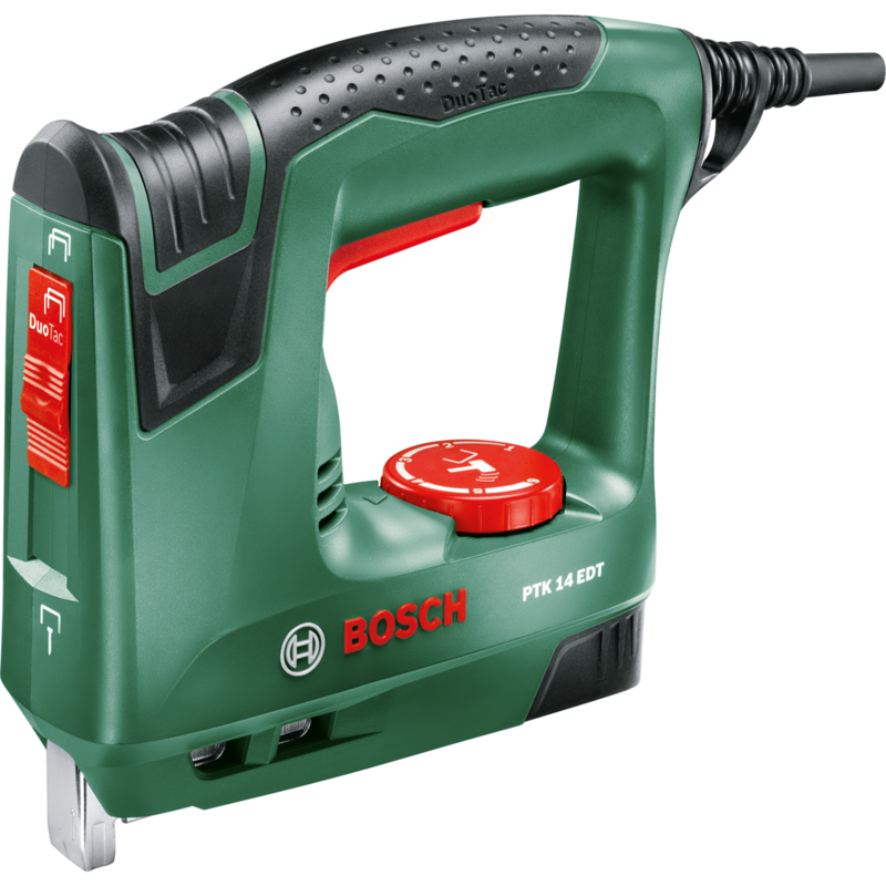 Bosch Heimwerken & Garten Elektrotacker PTK 14 EDT, grün, inkl. 1.000 Klammern