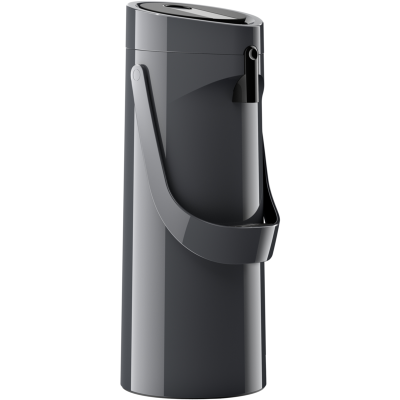 Emsa PONZA Pump-Isolierkanne 1,9 Liter, anthrazit, Comfort Press