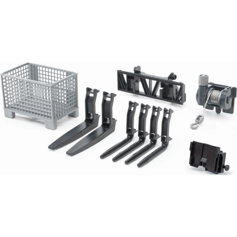 bruder Zubehör Gitterpalette Seilwinde Frontlader Adapter