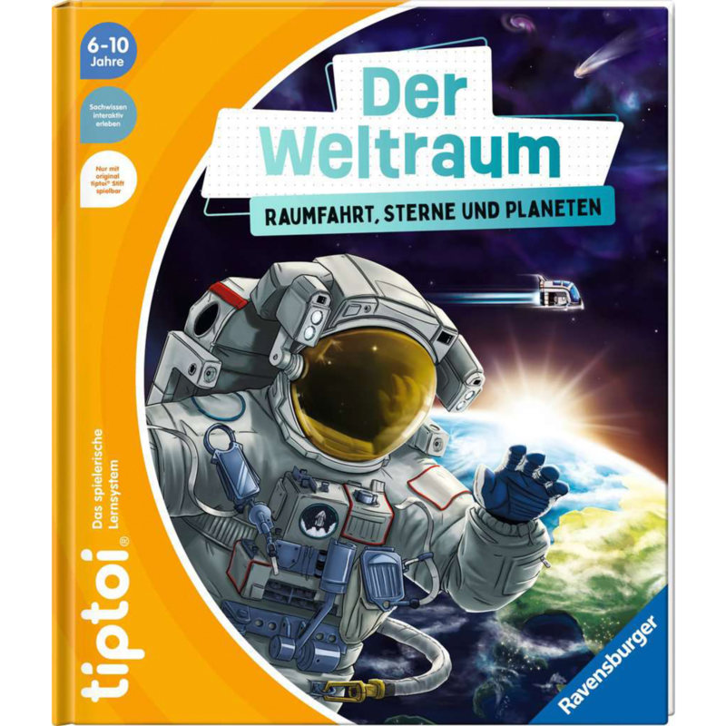 Ravensburger tiptoi Der Weltraum: Raumfahrt, Sterne und Planeten Lernbuch