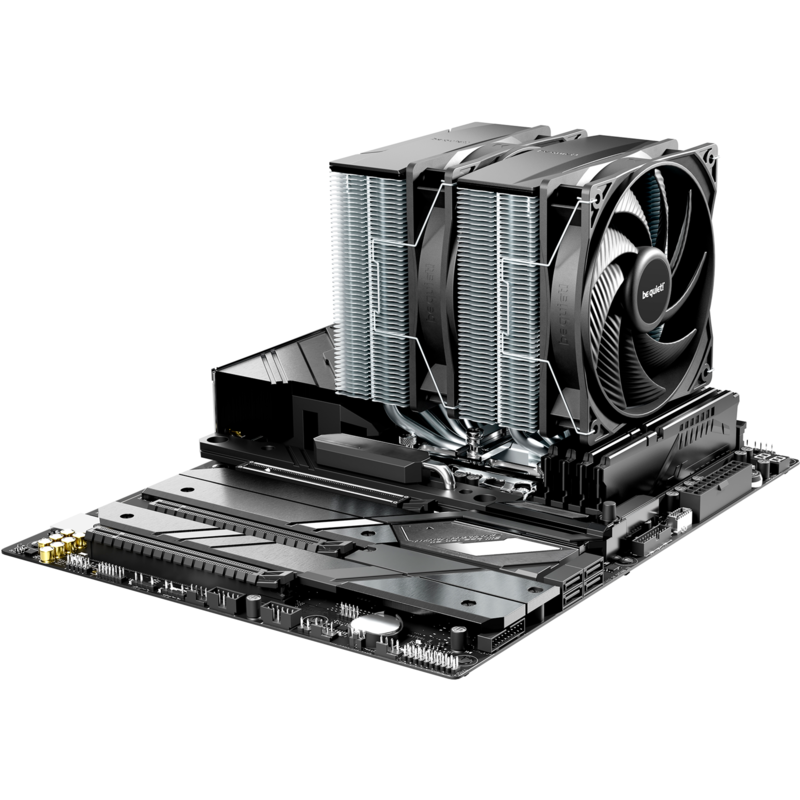 be quiet! Pure Rock Pro 3 CPU-Kühler, schwarz/silber