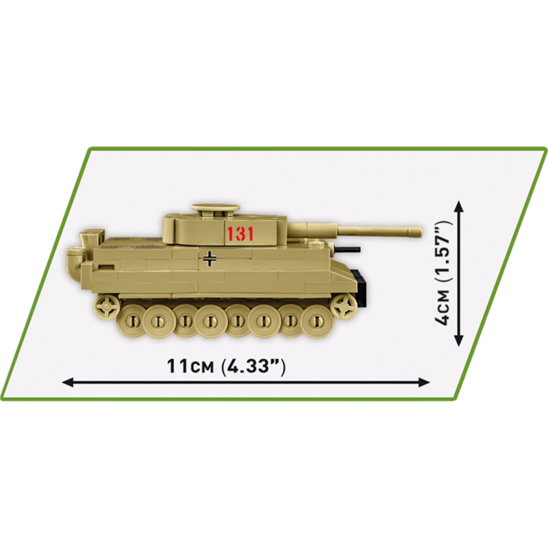 COBI Tiger I 131 Konstruktionsspielzeug, Maßstab 1:72