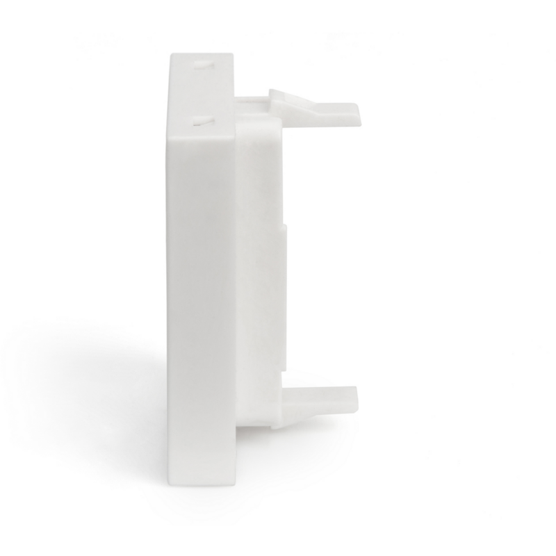 Digitus 45x45 mm Frontplatte für Kabelkanäle Blende, weiß, Mit Beschriftungsfeld