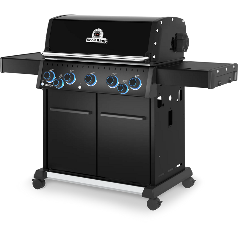 Broil King Gasgrill Baron 590 X Shadow Grill, schwarz, mit Seiten- und