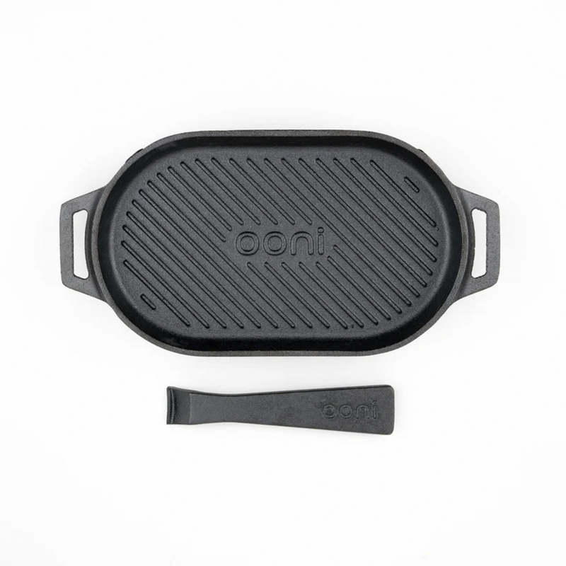 Ooni Grillpfanne Grizzler Pfanne, anthrazit, Sockel aus Edelstahl