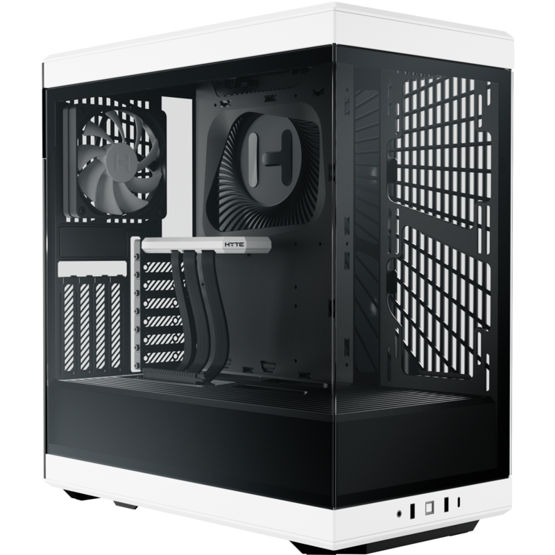 HYTE Y40 Tower-Gehäuse, weiß/schwarz, Tempered Glass
