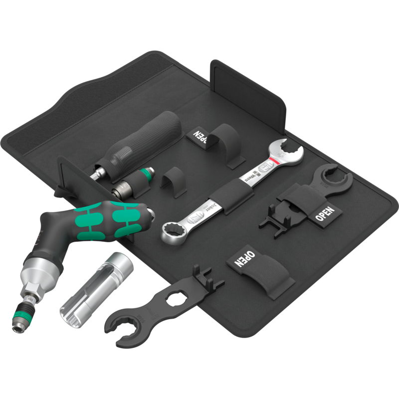 Wera 9524 Photovoltaik Montage Werkzeug-Set 1, schwarz/grün, 7-teilig, mit