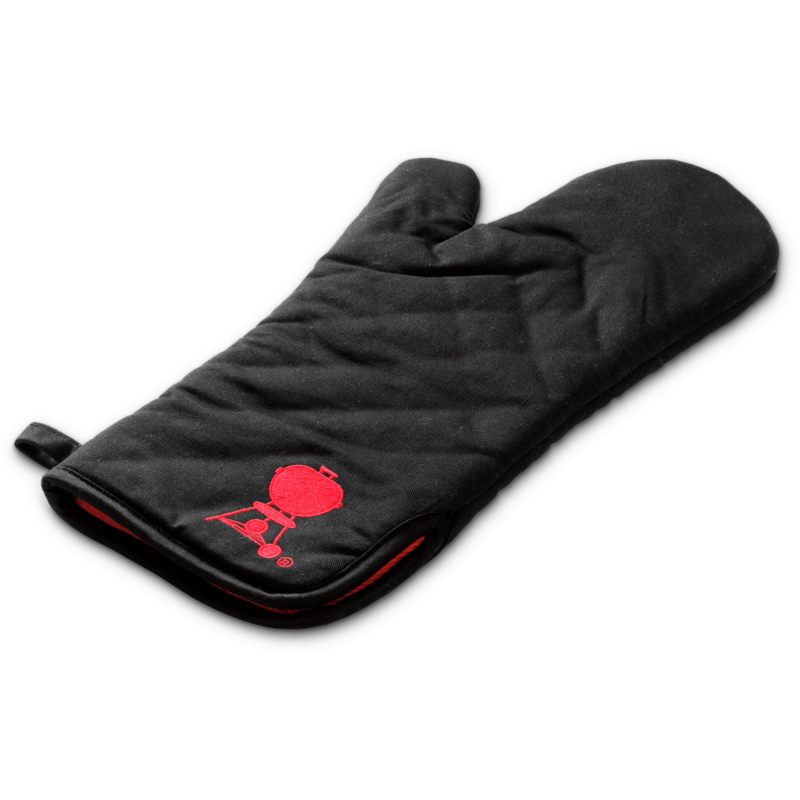 Weber Grillhandschuh 6472, schwarz mit rotem Kettle Handschuh