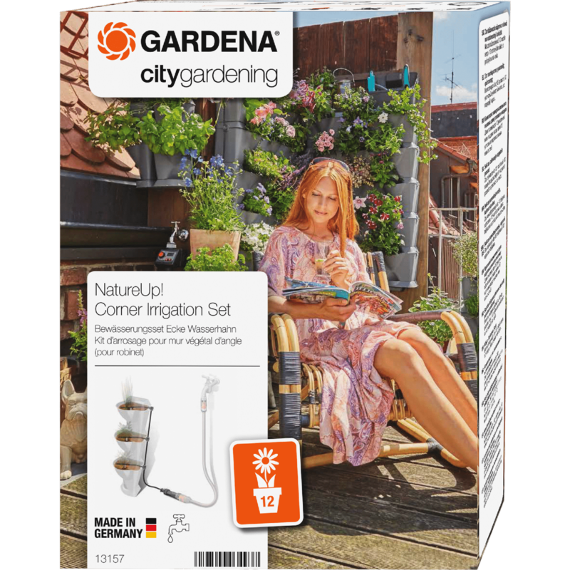 GARDENA NatureUp! Bewässerungsset Ecke Tropfsystem, zum Anschluss an den