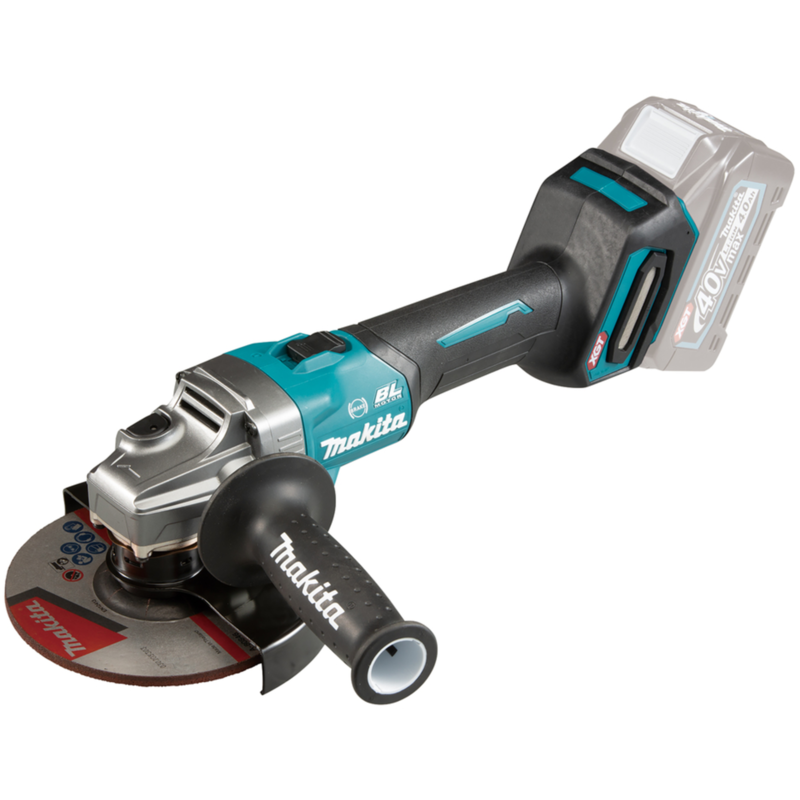 Makita Akku-Winkelschleifer GA035GZ XGT, 40Volt, blau/schwarz, ohne Akku und