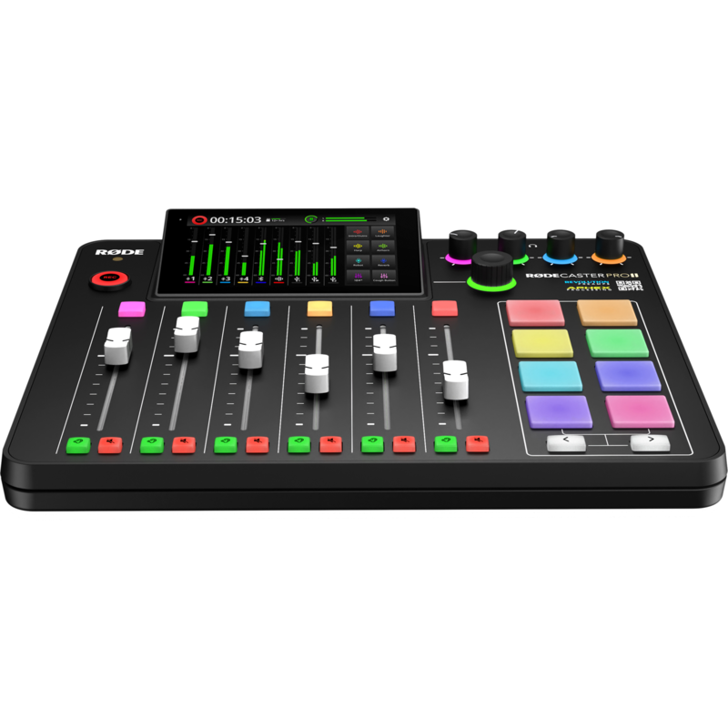 Rode Microphones Rodecaster Pro II Mischpult, schwarz, USB-C, Klinke, XLR