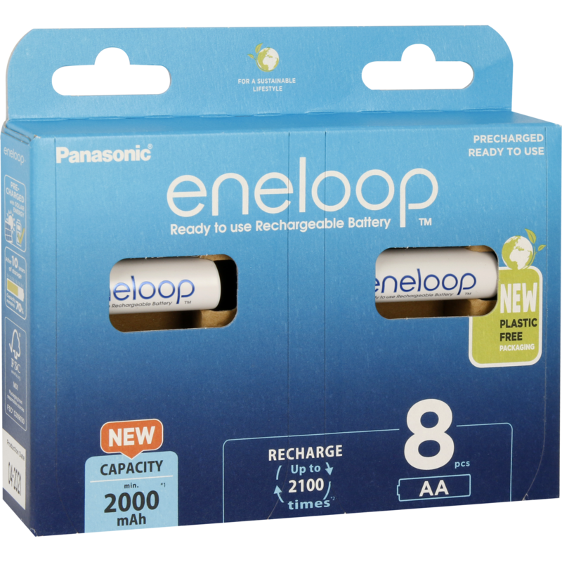 Panasonic Akku eneloop, Mignon AA 1,2V, 8 Stück