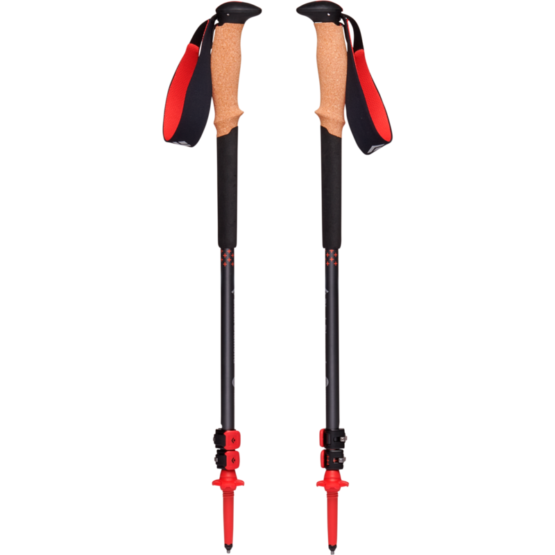 Black Diamond Trekkingstöcke Pursuit M/L Fitnessgerät, grau/rot, 1 Paar, 110-125