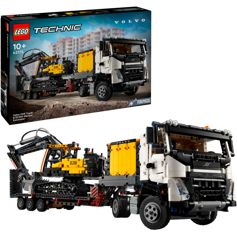 LEGO Technic Volvo FMX LKW mit EC230 Electric Raupenbagger