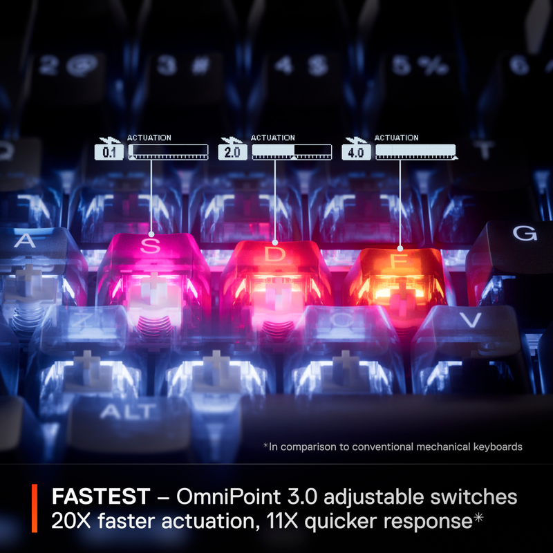 SteelSeries Apex Pro TKL Gen 3 Gaming-Tastatur, schwarz, Gebraucht