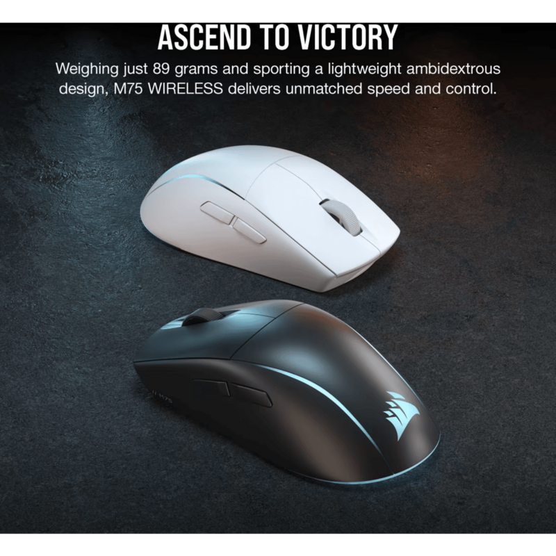 Corsair M75 WIRELESS Gaming-Maus, schwarz, Gebraucht