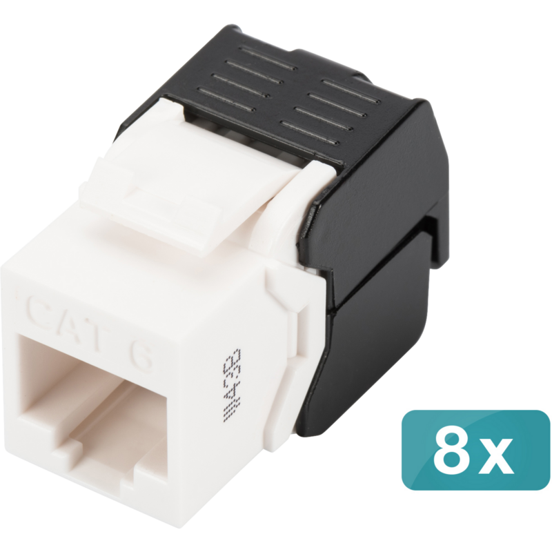 Digitus CAT 6 Keystone Modul, ungeschirmt - 8 Stk. Keystone-Modul