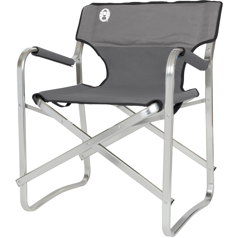 Coleman Aluminium Deck Chair Stuhl, grau/silber