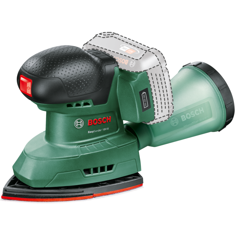 Bosch Heimwerken & Garten Akku-Multischleifer EasySander 18V-8, grün, ohne Akku