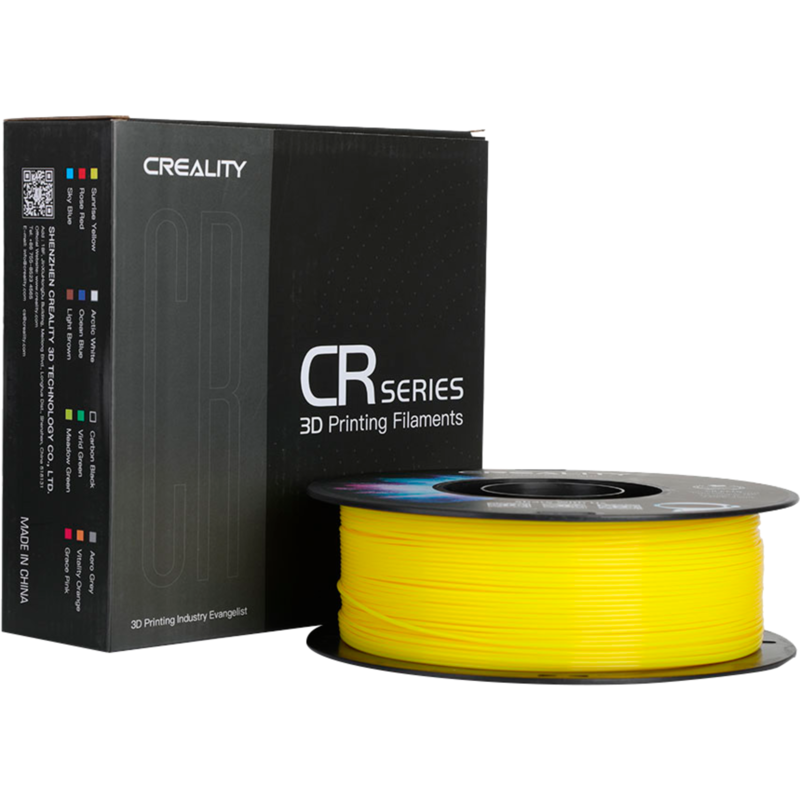 Creality CR-PETG Filament Yellow 3D-Filament, gelb, 1 kg, 1,75 mm, auf Rolle