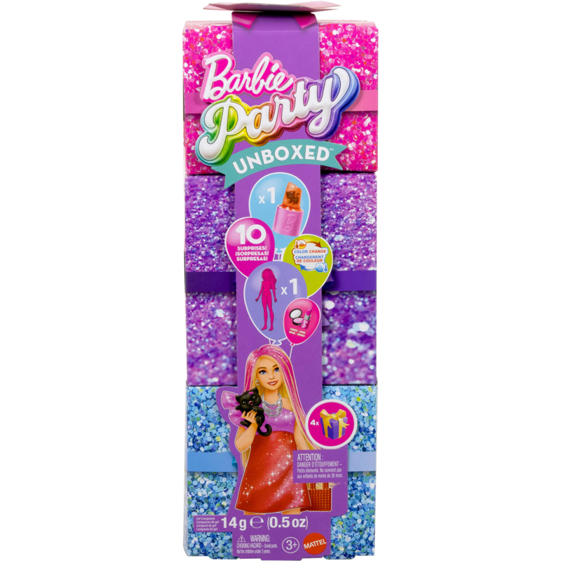 Barbie Barbie Party Unboxed Barbie Glam Party Serie - rote Puppe