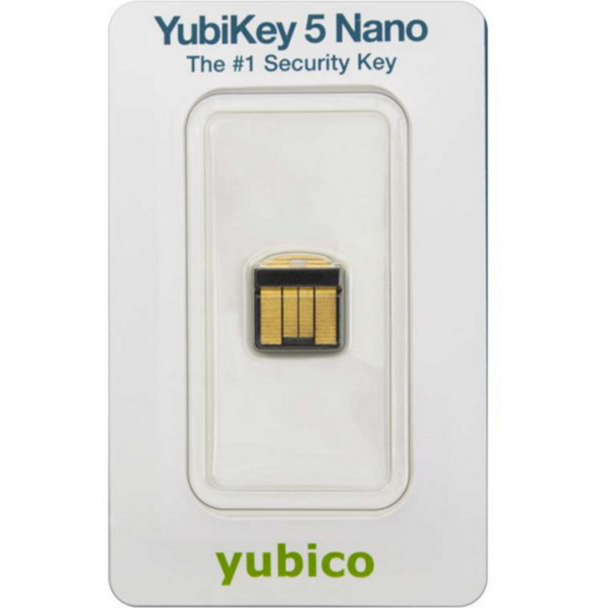 Yubico YubiKey 5 Nano Sicherheitsschlüssel, schwarz