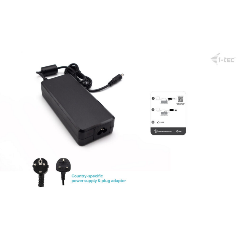 i-tec DC Adapter 22V 5.9A 130W Netzteil, schwarz