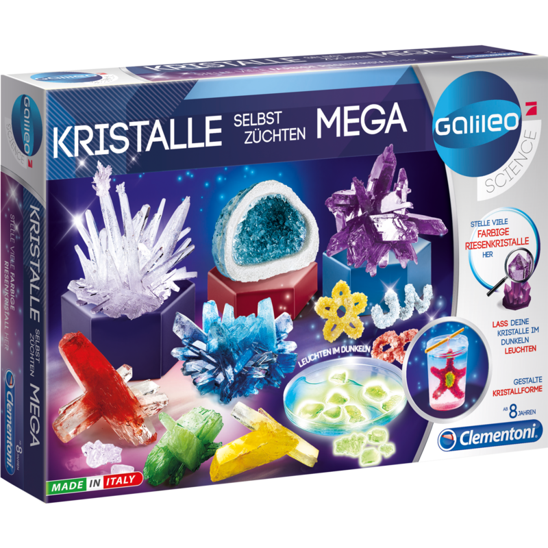 Clementoni Kristalle selbst züchten Mega Experimentierkasten