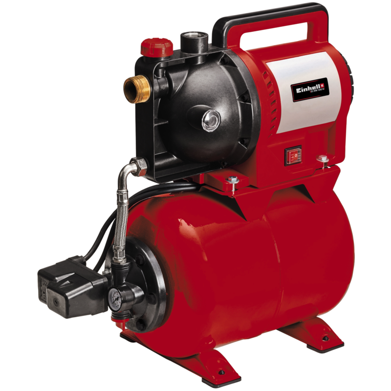 EINHELL Hauswasserwerk GC-WW 1045 N Pumpe, rot/schwarz, 1.050 Watt