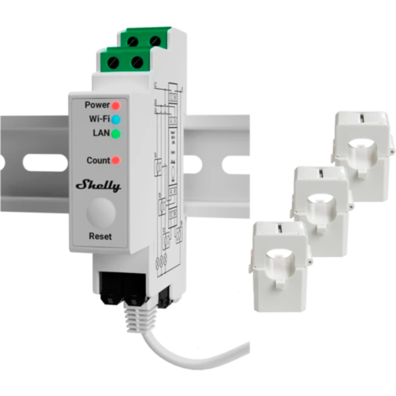 Shelly Pro 3EM -PV INSTALLATION- Messgerät, 0% MWST