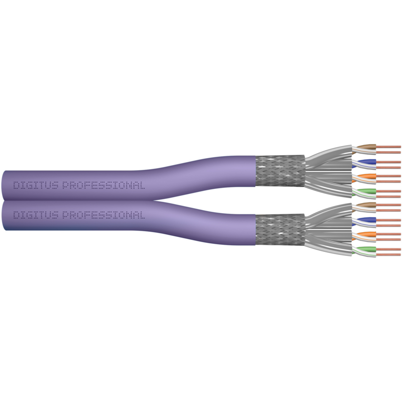 Digitus Professional Cat.6 U/UTP Verlegekabel Duplex, Dca-s2,d2,a1 Kabel