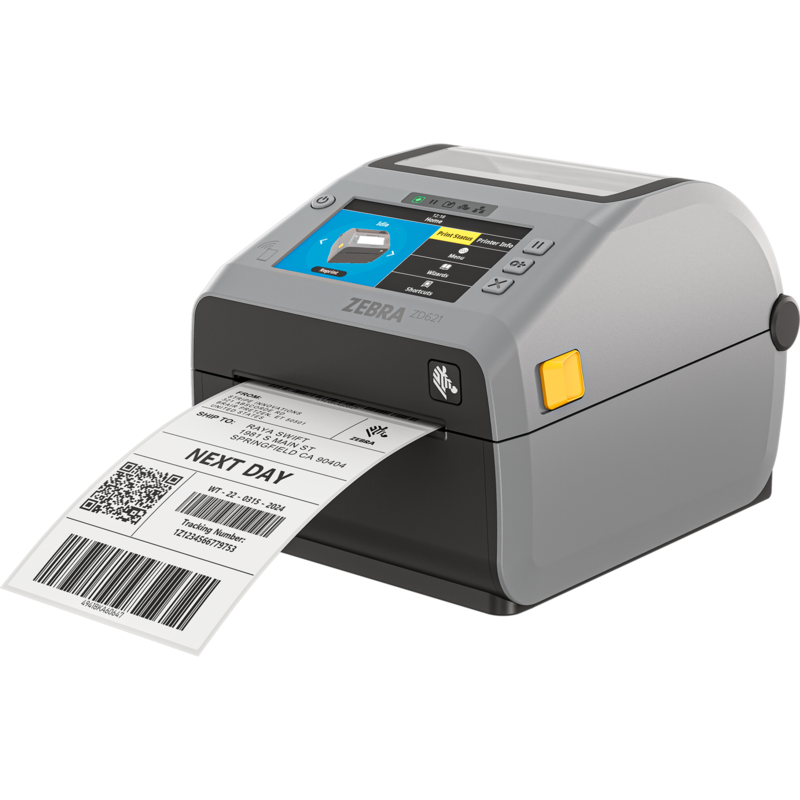 Zebra ZD621d Etikettendrucker, grau/anthrazit, 203 dpi, Thermodirektdruck, USB, Gebraucht